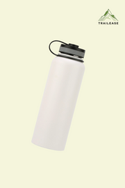 White TrailEase Large-capacity Insulated Hiking Bottle 1.2l